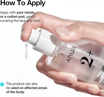ANUA BHA 2% Gentle Exfoliating Toner, Mild Facial Exfoliant, Salicylic Acid for Pores and Sebum, Teatree Extract, Hyaluronic Acid, Ceramides (150ml / 5.07 fl.oz.)