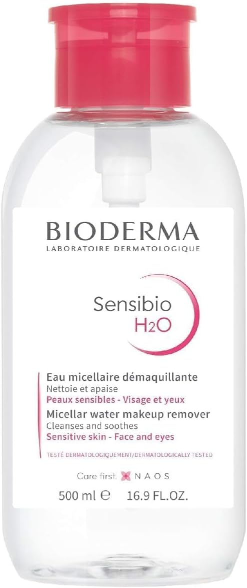 BIODERMA Sensibio H2O Make Up Removing Micellar Water, 500Ml With Pump