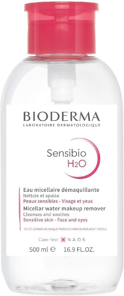 BIODERMA Sensibio H2O Make Up Removing Micellar Water, 500Ml With Pump