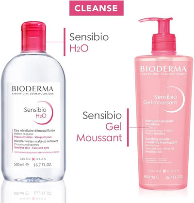 BIODERMA Sensibio H2O Make Up Removing Micellar Water, 500Ml With Pump