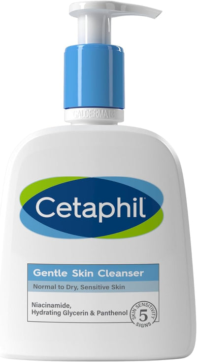 Cetaphil Gentle Skin Cleanser, Face & Body Wash for Dry to Normal, Sensitive Skin, Unscented, 236ml