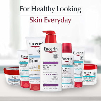 Eucerin Roughness Relief Lotion - Full Body for Extremely Dry, Rough Skin 16.9 fl. oz. Pump Bottle