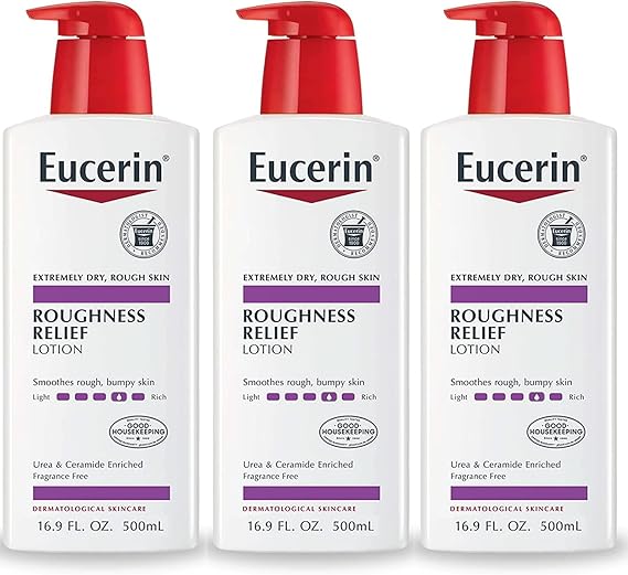 Eucerin Roughness Relief Lotion - Full Body for Extremely Dry, Rough Skin 16.9 fl. oz. Pump Bottle